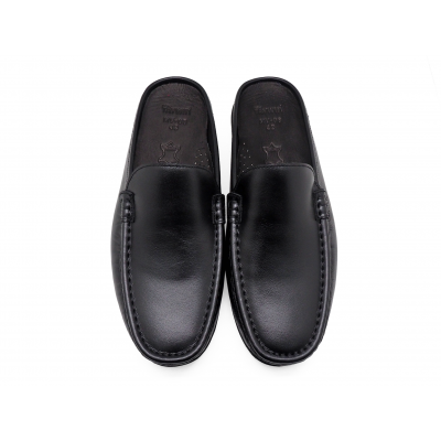 Men Sandals MV-08 Black Nappa